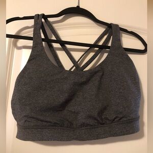 Lululemon Energy Sports Bra Black Heathered size 12